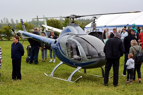 Hjemmebygget helikopter på Lemvig marked og dyrskue
